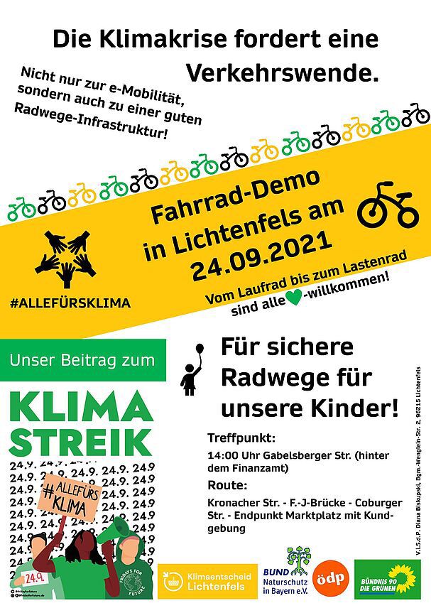 Fahrrad-Demo für einen besseren Verkehr in LIF